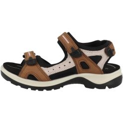 Buty do chodzenia damskie Ecco Yucatan Leder. Brązowe obuwie trekkingowe damskie ECCO, z materiału, bez zapięcia. Za 677.00 zł.