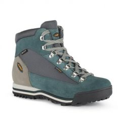 Buty trekkingowe damskie Aku Ultra Light Micro Gtx. Niebieskie obuwie trekkingowe damskie Aku, z materiału, bez zapięcia. Za 737.00 zł.