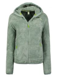 Geographical Norway Kurtka polarowa "Upalood" w kolorze miętowym rozmiar: XXL. Zielone kurtki damskie Geographical Norway, xxl, bez wzorów, z polaru, bez kaptura. Za 114.44 zł.