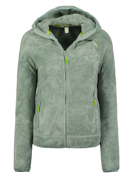 Geographical Norway Kurtka polarowa "Upalood" w kolorze miętowym rozmiar: L. Zielone kurtki damskie Geographical Norway, l, bez wzorów, z polaru, bez kaptura. Za 113.63 zł.