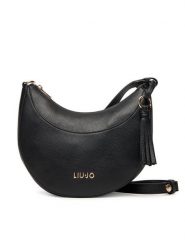 Liu Jo Torebka M Hobo AF5251 E0058 Czarny. Czarne listonoszki damskie Liu Jo, bez wzorów, ze skóry, bez dodatków. Za 489.99 zł.