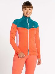 Dare 2b Kurtka softshellowa "Avidly" w kolorze pomarańczowo-morskim rozmiar: 36. Pomarańczowe kurtki sportowe damskie Dare 2b, bez wzorów, bez kaptura. Za 127.35 zł.