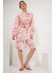 Josephine & Co Sukienka "Geike" w kolorze jasnoróżowym rozmiar: 40. Białe sukienki damskie Josephine & Co, bez wzorów, z bawełny, bez ramiączek. Za 345.82 zł.