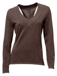 Heine Sweter w kolorze brązowym rozmiar: 36. Brązowe swetry klasyczne damskie Heine, z bawełny, bez kołnierzyka. Za 78.99 zł.