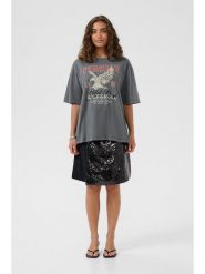 CULTURE Koszulka w kolorze szarym rozmiar: L. Szare bluzki damskie Culture, l, bez wzorów, z bawełny, bez kołnierzyka, bez ramiączek. Za 82.99 zł.