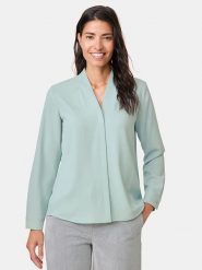 Gerry Weber Koszula w kolorze miętowym rozmiar: 38. Niebieskie koszule damskie Gerry Weber, bez wzorów, bez kołnierzyka, bez ramiączek. Za 162.49 zł.