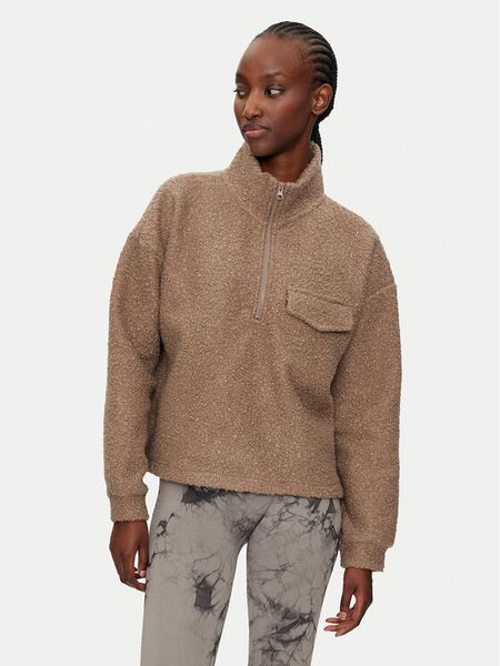 Athlecia Bluza Florrie W Sherpa Half zip EA243308 Brązowy Regular Fit. Brązowe bluzy damskie Athlecia, bez wzorów, z syntetyku, bez kaptura. Za 109.99 zł.
