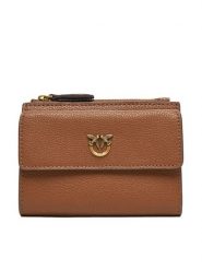 PINKO Portfel Compact Wallet AI 25-26 PCPL 103612 A29Q Brązowy. Brązowe portfele damskie Pinko, bez wzorów, ze skóry. Za 749.99 zł.