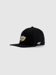 4F Czapka z daszkiem snapback uniseks 4F x Drift Masters - czarna S/M. Czarne czapki z daszkiem damskie 4F, z aplikacjami, z materiału. Za 119.99 zł.