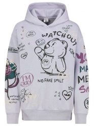 Sublevel Bluza w kolorze lawendowym rozmiar: L. Różowe bluzy damskie Sublevel, l, bez wzorów, z kapturem. Za 135.17 zł.