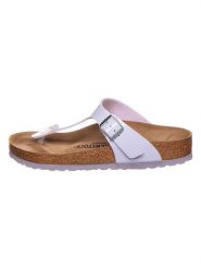 Birkenstock Japonki "Gizeh" w kolorze fioletowym rozmiar: 37. Różowe klapki damskie Birkenstock, bez wzorów, z otwartym noskiem, bez obcasa, bez zapięcia. Za 336.45 zł.