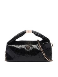 Guess Torebka Jewels Mini HWKG22 48740 Czarny. Czarne torebki wieczorowe damskie Guess, z aplikacjami, ze skóry, bez dodatków. Za 544.99 zł.