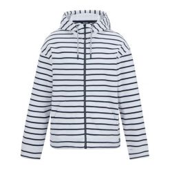 Bluza Rozpinana Damska W Paski Bayletta. Białe bluzy damskie Regatta, m, bez wzorów, z bawełny, z kapturem. Za 180.99 zł.