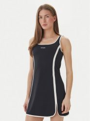 Guess Sukienka codzienna 181229 Czarny Classic Fit. Czarne sukienki damskie Guess, z aplikacjami, bez ramiączek. Za 434.99 zł.