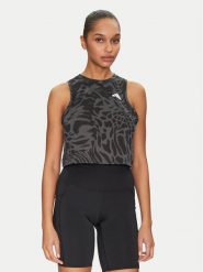 Adidas Koszulka techniczna Train Essentials Allover Print Workout JE6153 Czarny Regular Fit. Czarne koszulki damskie Adidas, m, bez wzorów, z syntetyku, bez kołnierzyka, bez ramiączek. W wyprzedaży za 99.99 zł.