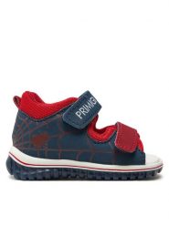 Primigi Sandały 5863800 Niebieski. Niebieskie sandały chłopięce Primigi, ze skóry, bez zapięcia. Za 139.99 zł.
