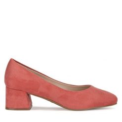 Czółenka Clara Barson. Czerwone czółenka damskie Clara Barson, bez wzorów, bez obcasa. Za 79.99 zł.