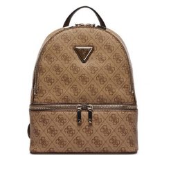 Plecak Guess. Brązowe plecaki Guess, z aplikacjami. Za 639.99 zł.