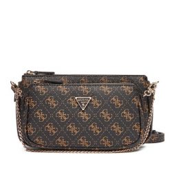 Torebka Guess. Brązowe listonoszki damskie Guess, z aplikacjami, bez dodatków. Za 419.99 zł.