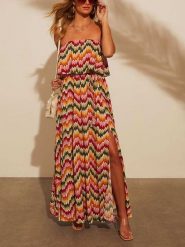 Milan Kiss Sukienka ze wzorem rozmiar: M. Sukienki damskie Milan Kiss, bez wzorów, z tkaniny, bez ramiączek. Za 174.02 zł.