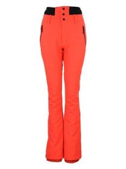 Peak Mountain Softshellowe spodnie narciarskie "Adora" w kolorze pomarańczowym rozmiar: L. Pomarańczowe spodnie dresowe damskie Peak Mountain, l, bez wzorów, narciarskie. Za 375.96 zł.