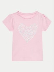 Guess T-Shirt A4GI01 K6YW4 Różowy Regular Fit. Czerwone koszulki i t-shirty dziewczęce Guess, z aplikacjami, z bawełny, bez kołnierzyka, bez ramiączek. Za 39.99 zł.