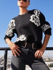 LA Angels Sweter w kolorze czarnym rozmiar: XL. Czarne swetry klasyczne damskie LA Angels, xl, bez kołnierzyka. Za 189.74 zł.