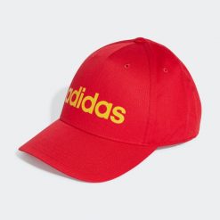 Czapka z daszkiem ADIDAS. Czapki z daszkiem damskie Adidas, bez wzorów, z bawełny. W wyprzedaży za 39.99 zł.