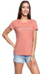 MUSTANG T SHIRT DAMSKI Alexia C Print 1008941 8187. Czerwone t-shirty damskie Mustang, s, bez wzorów, bez kołnierzyka. W wyprzedaży za 39.99 zł.
