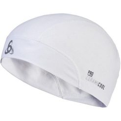 Czapka do biegania dla dorosłych Odlo Ceramicool UVP. Białe czapki damskie ODLO, bez wzorów. Za 95.68 zł.