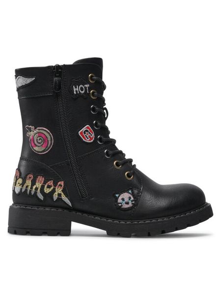 Nelli Blu Trapery CS2665-06 Czarny. Czarne kozaki dziewczęce Nelli Blu, bez wzorów, ze skóry, bez obcasa, bez zapięcia. Za 159.99 zł.