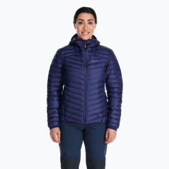 Kurtka ocieplana damska Rab Cirrus Alpine. Niebieskie kurtki damskie RAB, bez wzorów, z puchu, bez kaptura. Za 769.99 zł.