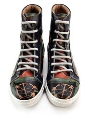 Goby Sneakersy w kolorze granatowo-zielonym rozmiar: 41. Niebieskie obuwie sportowe damskie Goby, za kostkę, bez zapięcia. Za 260.99 zł.