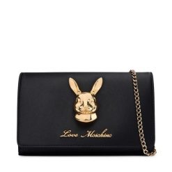 Torebka LOVE MOSCHINO. Czarne torebki wieczorowe damskie Love Moschino, bez wzorów, bez dodatków. Za 729.99 zł.