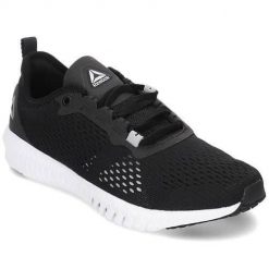 Buty do chodzenia damskie Reebok Flexagon. Czarne obuwie sportowe damskie Reebok, z gumy, bez zapięcia, do biegania. Za 395.00 zł.