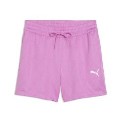 Damskie szorty z dżerseju 4" PUMA Sport z wysokim stanem PUMA. Czerwone spodenki sportowe damskie Puma, bez wzorów, z dżerseju, z podwyższonym stanem, do biegania. Za 179.00 zł.