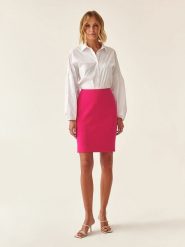 TATUUM Spódnica w kolorze różowym rozmiar: 38. Różowe spódnice damskie TATUUM, na co dzień, bez wzorów, midi. Za 154.95 zł.