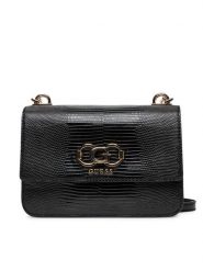 Guess Torebka Salinge HWKG96 24200 Czarny. Czarne listonoszki damskie Guess, z aplikacjami, ze skóry, bez dodatków. Za 449.99 zł.
