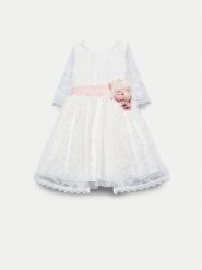 Abel & Lula Sukienka elegancka 5041 Écru Regular Fit. Sukienki dziewczęce Abel & Lula, bez wzorów, z syntetyku, bez ramiączek. Za 389.99 zł.