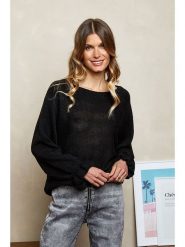 Joséfine Sweter wełniany "Rahel" w kolorze czarnym rozmiar: L. Czarne swetry klasyczne damskie Joséfine, l, z wełny, bez kołnierzyka. Za 105.38 zł.