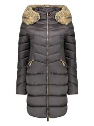 Geographical Norway Płaszcz pikowany "Bololita" w kolorze czarnym rozmiar: XXL. Czarne płaszcze damskie Geographical Norway, xxl, bez wzorów, bez kaptura. Za 232.23 zł.