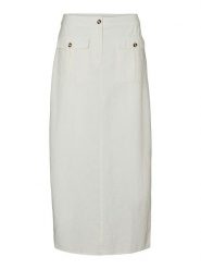 Vero Moda Spódnica "Luna" w kolorze kremowym rozmiar: M. Brązowe spódnice damskie Vero Moda, m, bez wzorów, midi. Za 125.45 zł.