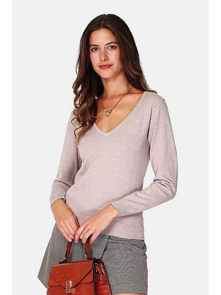 William de Faye Sweter w kolorze beżowym rozmiar: 38. Brązowe swetry klasyczne damskie William de Faye, z kaszmiru, bez kołnierzyka. Za 113.99 zł.