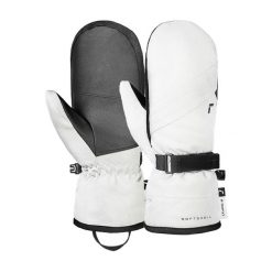 Rękawice narciarskie damskie Reusch Alena R-Tex XT Mitten. Białe rękawiczki damskie REUSCH, bez wzorów. Za 290.00 zł.