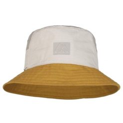 Czapka dla dorosłych Buff Sun Bucket Hat. Żółte czapki damskie Buff, na lato, bez wzorów, z bawełny. Za 149.90 zł.