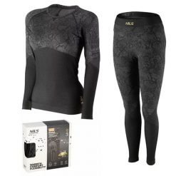 Bielizna termoaktywna damska Nils Rosa BTZ0062 - set L/XL. Komplety bielizny NILS, bez wzorów, z elastanu. W wyprzedaży za 113.10 zł.