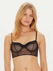 Undress Code Biustonosz z fiszbiną Oh Mon Dieu 728 Czarny. Czarne biustonosze Undress Code, bez wzorów, z syntetyku. Za 299.99 zł.