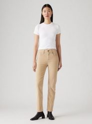 Levi´s Dżinsy - Slim fit - w kolorze beżowym rozmiar: W27/L32. Brązowe jeansy damskie z podwyższonym stanem. Za 166.88 zł.
