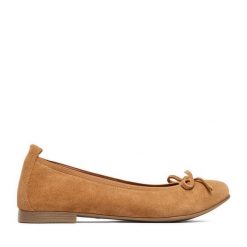 Baleriny Lasocki. Brązowe balerinki damskie Lasocki, bez wzorów. Za 159.99 zł.