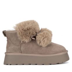 Śniegowce Eva Minge. Szare śniegowce damskie Eva Minge. Za 319.00 zł.